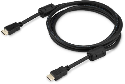Кабель аудио-видео HDMI 1.4 HDMI (m)/HDMI (m) 1.8м. феррит.кольца черн. (HDMI-19M/19M-1.8M-MG) BURO 817219