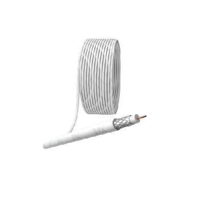 Кабель коаксиальный RG-6U 75 Ом CCS/(оплетка Al 48%) PVC бел. (уп.20м) Simple Эра Б0044599