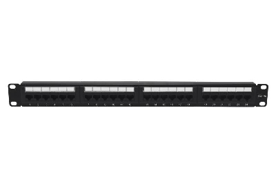 Патч-панель 19дюйм 1U кат.5E неэкранир. 24 порта RJ-45 Dual IDC с задн. кабельным организатором TOKOV ELECTRIC TKE-PP-5E-1U-24P-UTP-CO