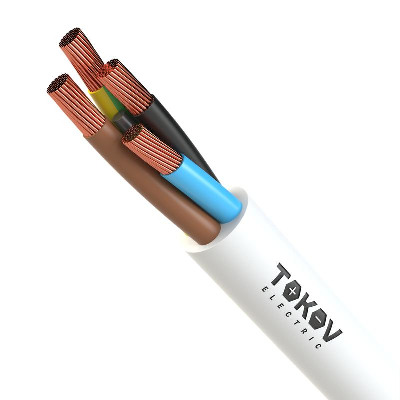 Провод TOKOV ELECTRIC ПВС 4х1.5(3х1.5+1х1.5) 380В Б (уп.100м) 1945527
