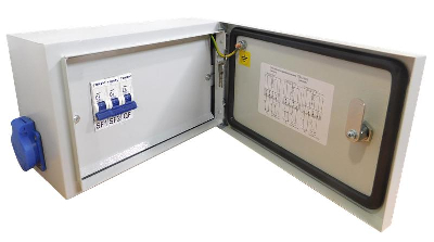 Ящик с понижающим трансформатором ЯТП 0.25 230/12 (3 авт. выкл.) IP54 TOKOV ELECTRIC TKE-TT13-12-250-54