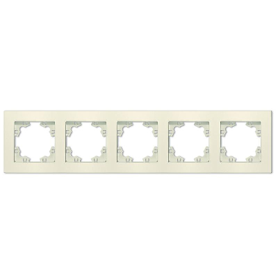 Рамка 5-м Афина универс. сл. кость (ivory) Universal A1042-I