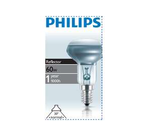 Лампа накаливания Refl 60Вт E14 230В NR50 30D 1CT/30 Philips 923348744206 / 871150038242978