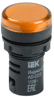 Лампа светосигнальная AD22DS d22мм 24В AC/DC желт. KARAT IEK BLS10-ADDS-024-K05