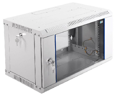 Шкаф коммутационный ШРН-Э-6.350 6U 600х350мм передн. двери стекл несъемн.бок.пан. сер. ЦМО 892814