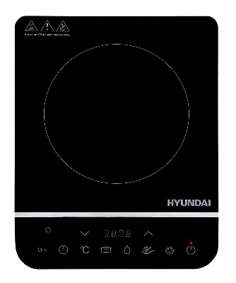 Плита индукционная HYC-0104 (настольная) черн. стеклокерамика HYUNDAI 1358598