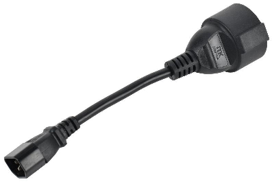 Адаптер PDU 3х1.5 10см с разъемами C14-Schuko ITK PC-C14D-10CM