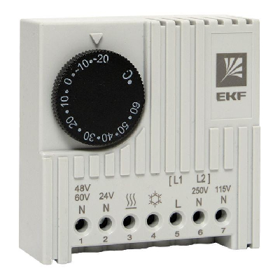 Термостат NO/NC (охлаждение/обогрев) на DIN-рейку 5-10А 230В IP20 PROxima EKF thermo-no-nc-din