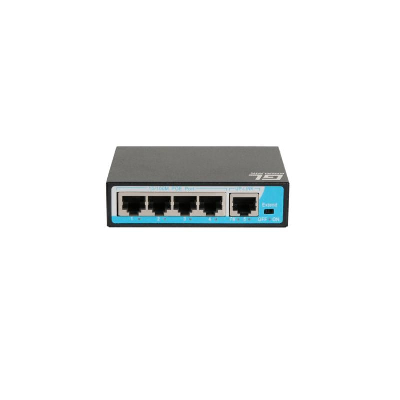 Коммутатор неуправляемый 4 PoE (802.3af) порта 10/100Мбит/с до 250м кат.6 1Upl 60W GIGALINK GL-SW-F005-04P
